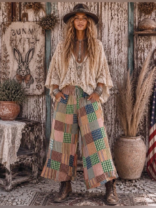 Sacred Threads Pants - Sacred Threads NWT Oversized Madras Pants
O/S